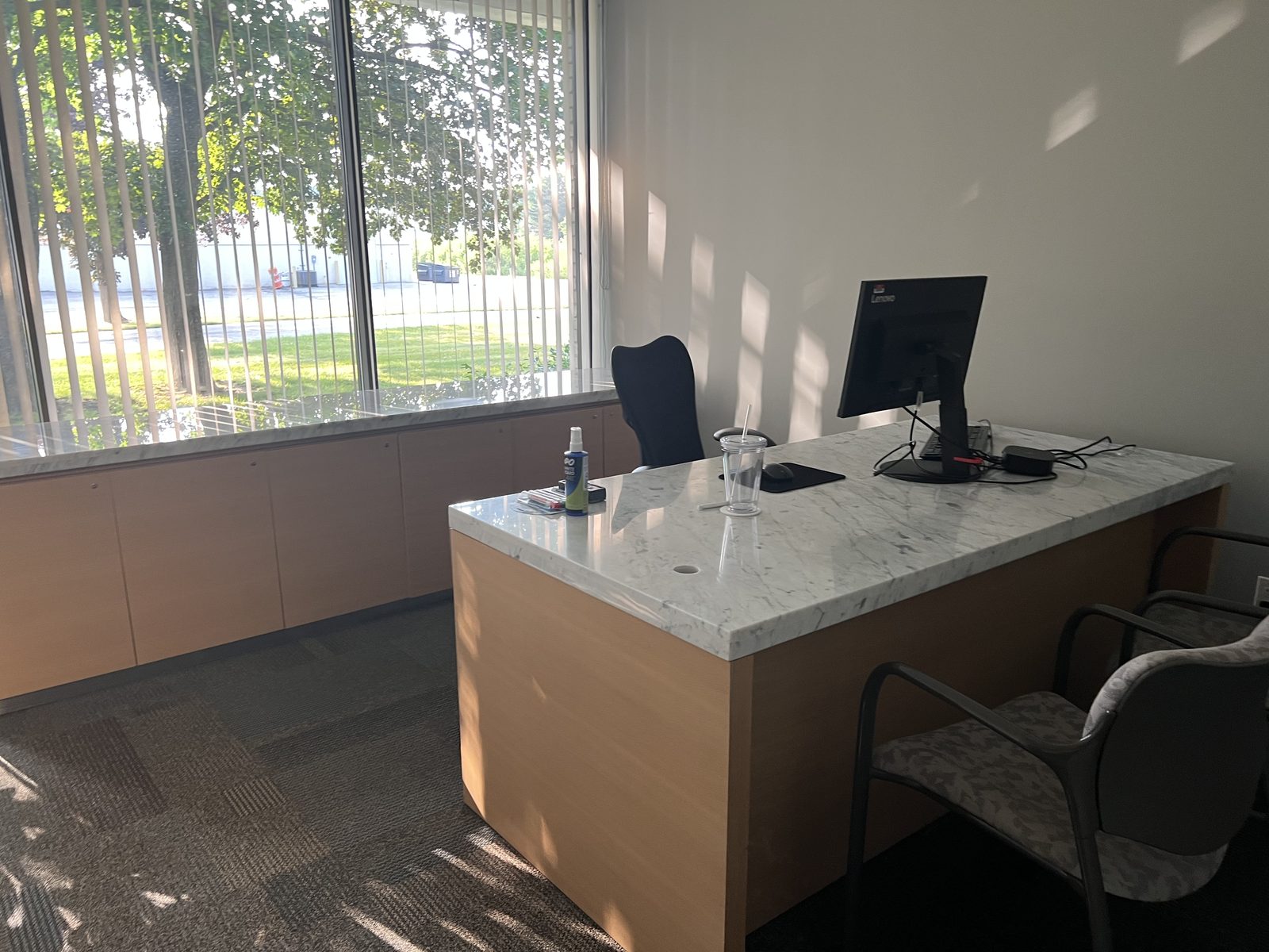 Front reception area cleaned by CT Cleaners commercial cleaning service