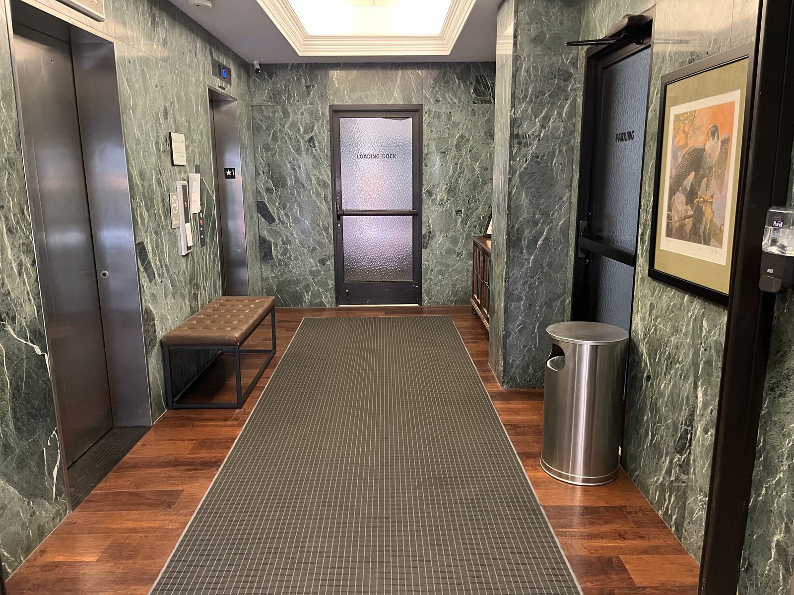 Commercial building lobby cleaned by CT Cleaners — complex and campus cleaning