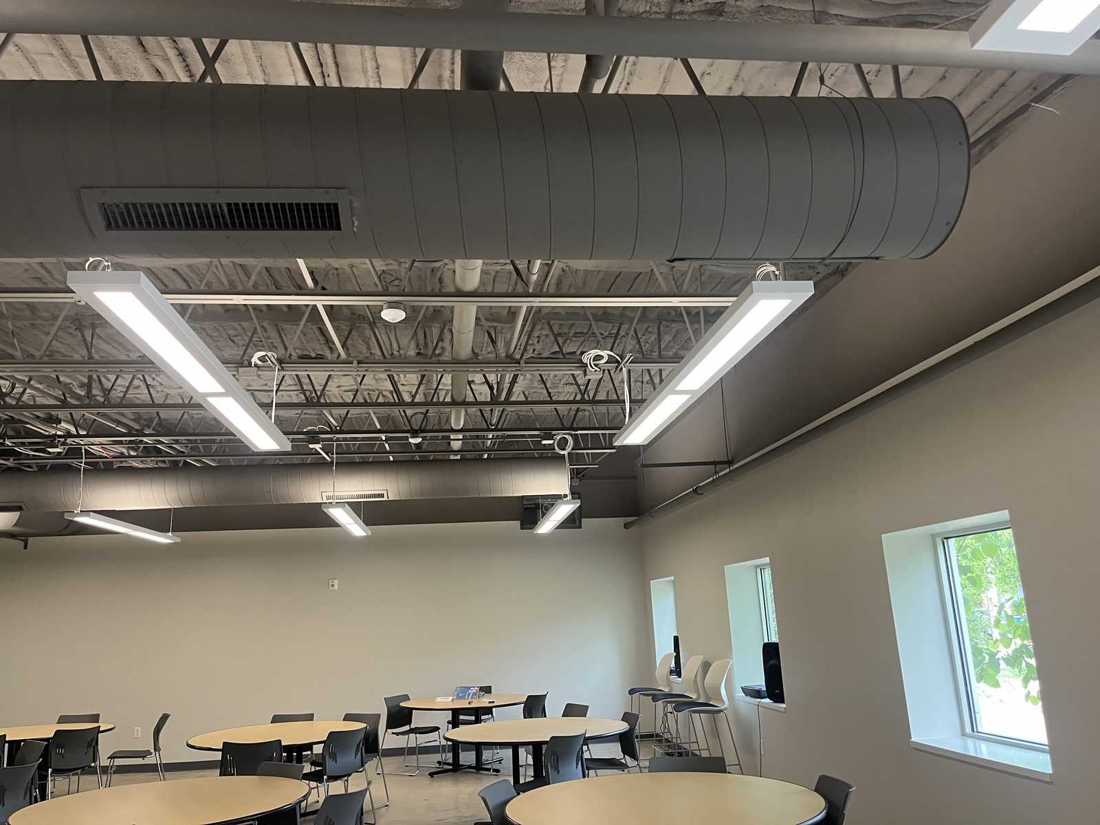 Training room cleaned by CT Cleaners — education facility cleaning